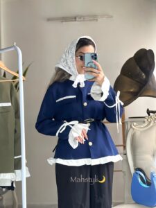 کت مروارید - سبز زیتونی - Mahstyli